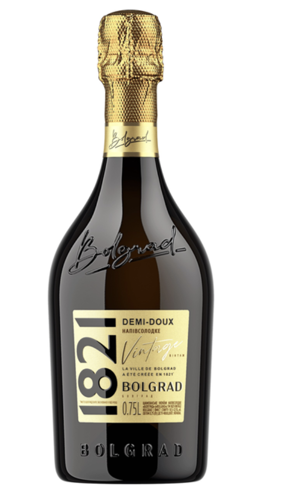 Вино ігристе Bolgrad 1821 Vintage н/сол. біле 12.5% 0.75 л